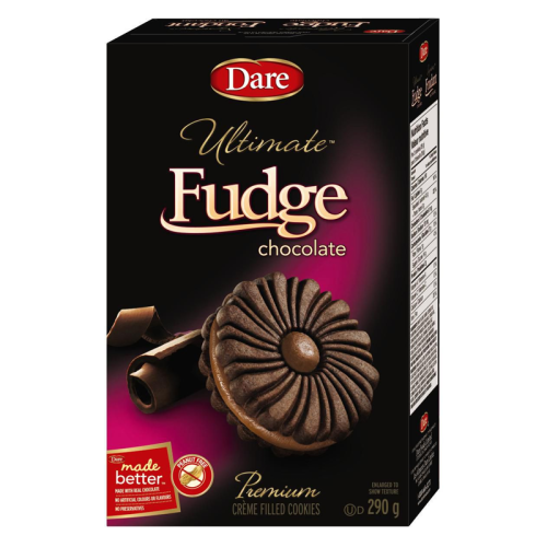 Dare - Ultimate Fudge Chocolate Crème Filled Cookies - 290g [Canadian]