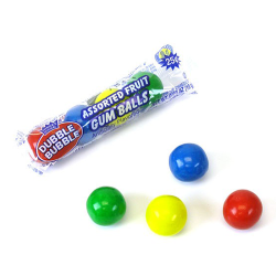 Dubble Bubble Assorted Fruit Gum Balls 4-Pack 0.65oz (18g)