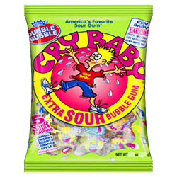 Dubble Bubble - Cry Baby Extra Sour Bubble Gum - 4oz (113g)
