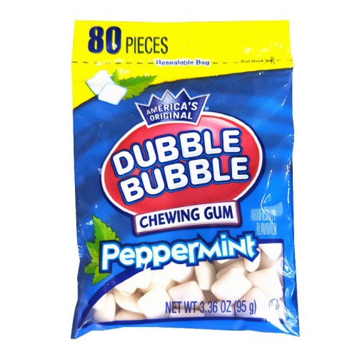 Dubble Bubble Peppermint Chewing Gum - 3.36oz (95g)