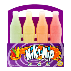 Nik-L-Nip Mini Drinks Wax Bottles 4-Pack - 1.39oz (39g)