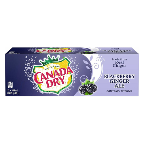Canada Dry Blackberry Ginger Ale - 12-Pack (12 x 12fl.oz (355ml))