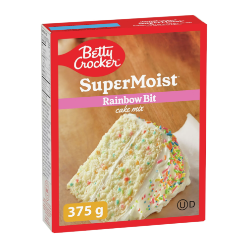 Betty Crocker Super Moist Rainbow Cake Mix - 375g [Canadian]