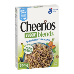 Cheerios Veggie Blends Blueberry Banana Cereal - 300g [Canadian]