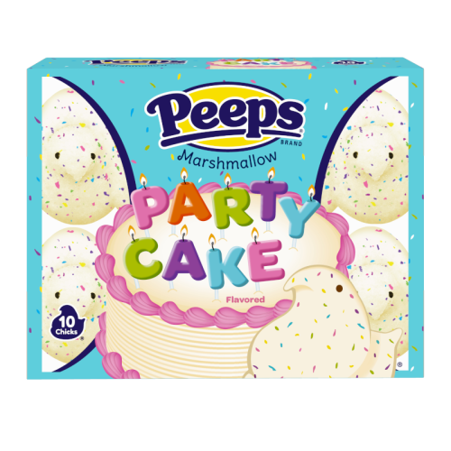 Peeps Party Cake Marshmallow Chicks - 10-Pack 3oz (85g)