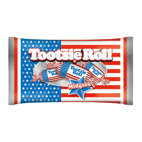 Tootsie Roll Midgees Patriotic Stars & Stripes - 11oz (311g)