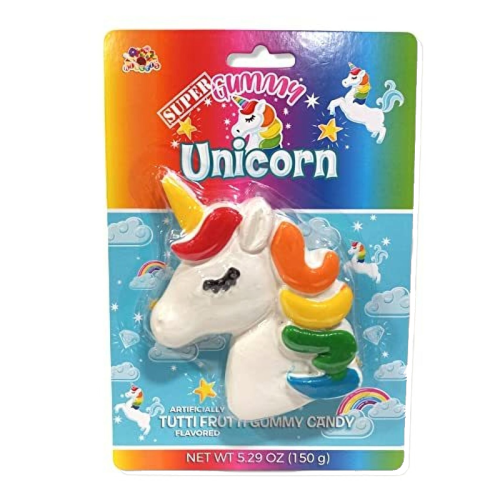 Albert's Super Gummy Unicorn Tutti Frutti Flavour - 5.29oz (150g)