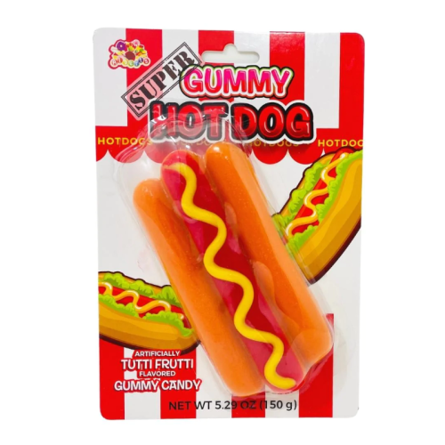 Albert's Super Gummy Hot Dog - 5.29oz (150g)