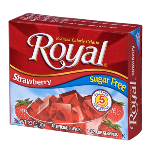 Royal Gelatin Sugar Free - Strawberry - 0.32oz (9g)