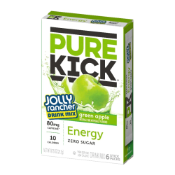 Pure Kick x Jolly Rancher Energy Singles To Go - Green Apple - 0.76oz (21.7g)