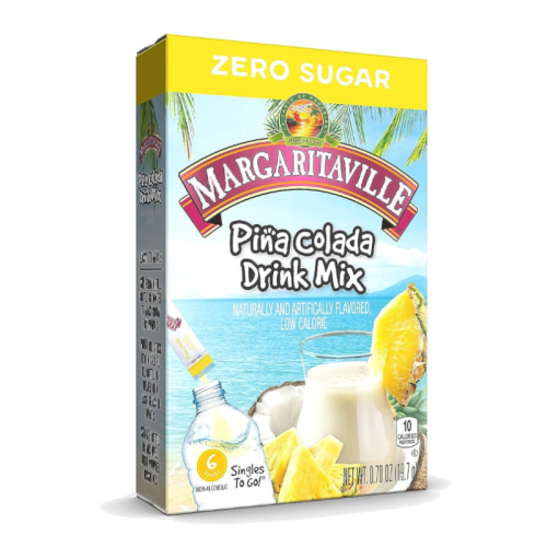 Margaritaville Singles To Go Pina Colada Drink Mix - 0.70oz (19.7g)