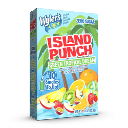 Wyler's Light Singles To Go Island Punch Green Tropical Dream 10-Pack - 0.91oz (25.8g)