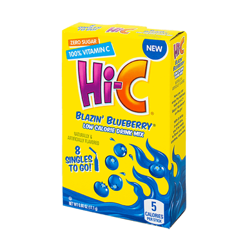 Hi-C Blazin’ Blueberry Singles To Go - 0.6oz (17.1g)