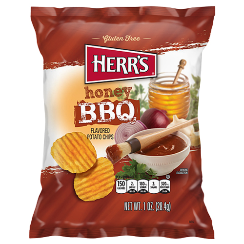 Herr's Honey BBQ Potato Chips - 1oz (28.4g)