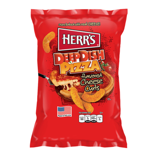 Herr's Deep Dish Pizza Cheese Curls - 6oz (170g)