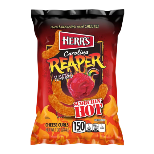Herr's Carolina Reaper Flavoured Cheese Curls - 1oz (28.4g)