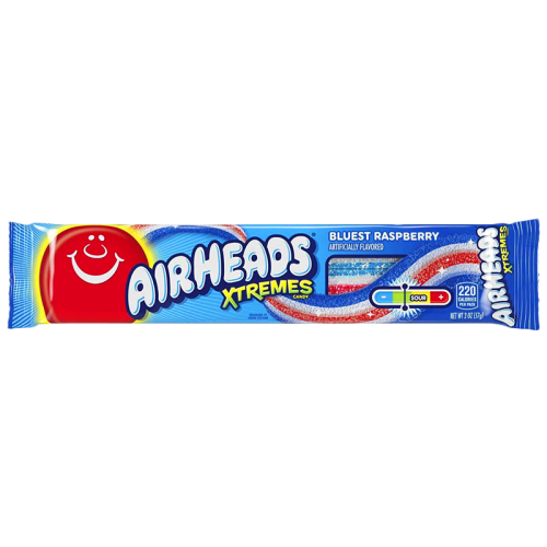 Airheads Xtremes Bluest Raspberry Belts - 2oz (57g)