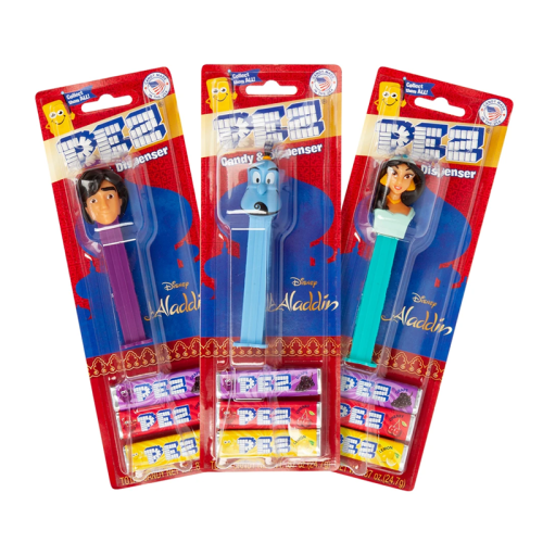 PEZ Aladdin Dispenser + 3 Tablet Packs - 0.87oz (24.7g)