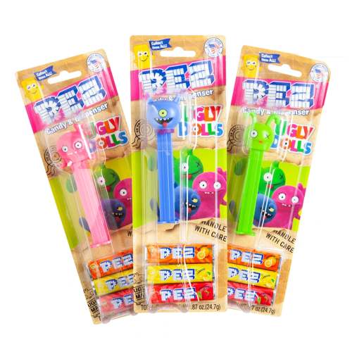 PEZ Ugly Dolls Dispenser + 3 Tablet Packs - 0.87oz (24.7g)