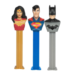 PEZ Justice League Candy & Dispenser Blister Pack - 0.87oz (24.7g)