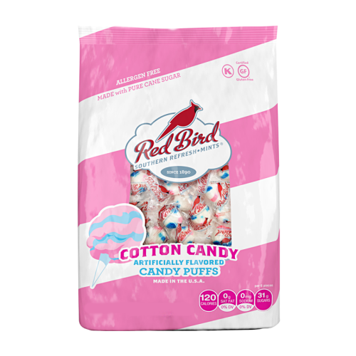 Red Bird - Cotton Candy Candy Puffs - 4oz (113g)
