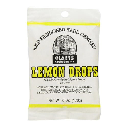 Claeys Old Fashioned Hard Candy - Lemon Drops 6oz (170g)