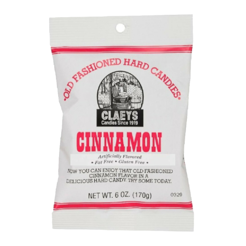 Claeys Old Fashioned Hard Candy - Cinnamon 6oz (170g)
