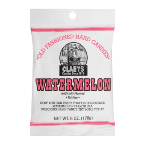 Claeys Old Fashioned Hard Candy - Watermelon 6oz (170g)