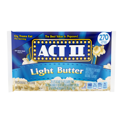 Act II Light Butter Popcorn - 2.75oz (78g)