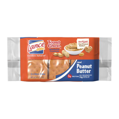Lance Toast Chee Sandwich Crackers Peanut Butter - 6.1oz (172g)