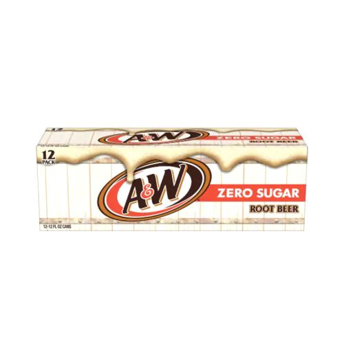 A&W Zero Sugar Root Beer 12-Can Pack