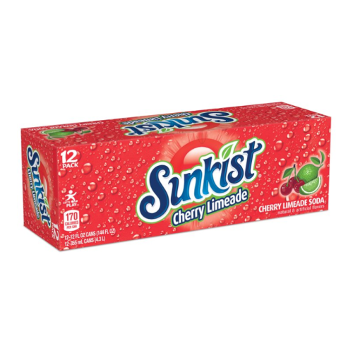 Sunkist Cherry Limeade - 12-Pack (12 x 12fl.oz (355ml)