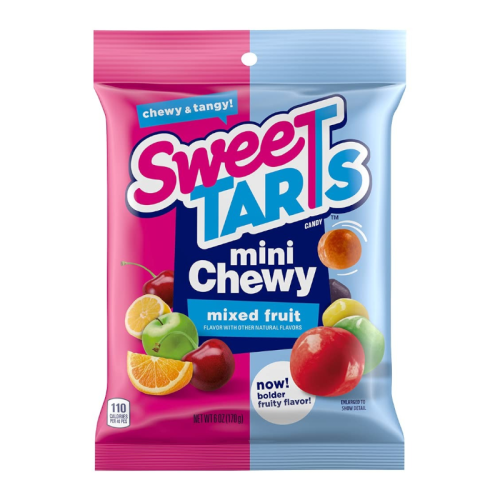 SweeTarts Mini Chewy Peg Bag - 6oz (170g)