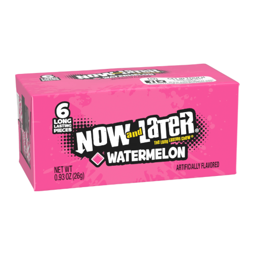 Now & Later 6 Piece Watermelon Candy 0.93oz (26g)