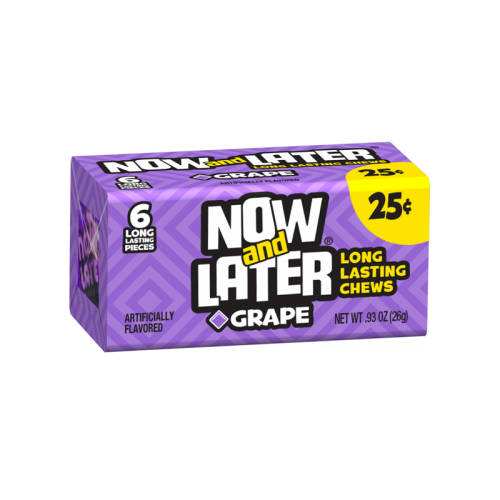 Now & Later (6 Piece) Grape Candy 0.93oz (26g)