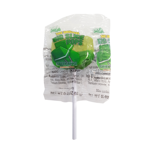 Alberts Big Slice Pops Green Apple - 0.49oz (14g)