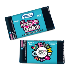 Vidal Fashion Tattoo Bubble Gum - SINGLE