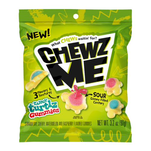 Colombina Chewz Me Tangy turtlz Gummies - 3.2oz (91g)