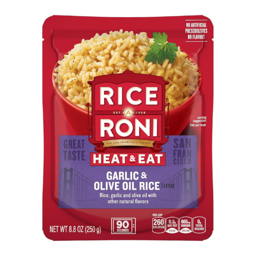 Rice-A-Roni Heat & Eat Garlic & Olive Oil Rice - 8.8oz (250g)