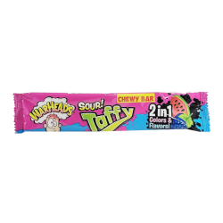 Warheads Taffy Bar 2in1 Watermelon Blue Raspberry - 1.49oz (42g)