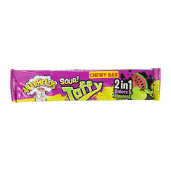 Warheads Taffy Bar 2in1 Green Apple Watermelon - 1.49oz (42g)