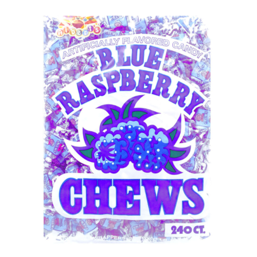 Alberts Blue Raspberry Fruit Chews - 600g