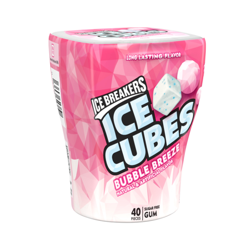 Ice Breakers Ice Cubes Bubble Breeze Sugar Free Gum - 3.24oz (92g)