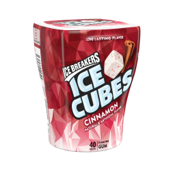 Ice Breakers Ice Cubes Cinnamon Gum Bottle Sugar Free 3.24oz (92g)