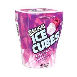 Ice Breakers Ice Cubes Raspberry Sorbet Sugar Free Gum - 3.24oz (92g)