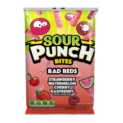Sour Punch Bites Rad Reds - 5oz (140g)