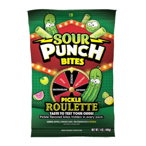 Sour Punch Bites Pickle Roulette - 5oz (140g)