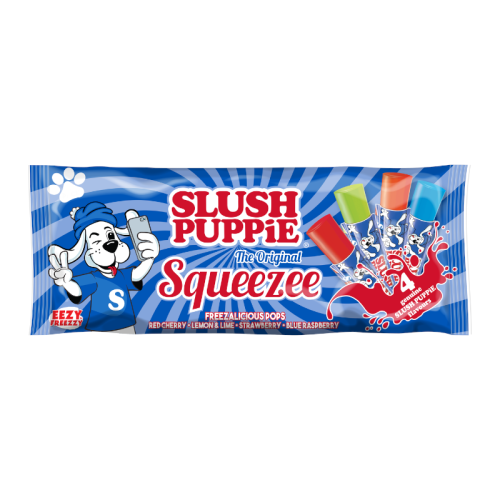Slush Puppie Squeezee Fruit Flavour Freeze Pop 10PK - 600ml (10 x 60ml)