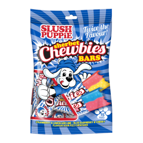Slush Puppie Sherbet Chewbies Bars Peg Bag - 140g