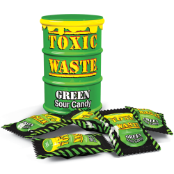 Toxic Waste Green Drum Extreme Sour Candy 1.5oz (42g)